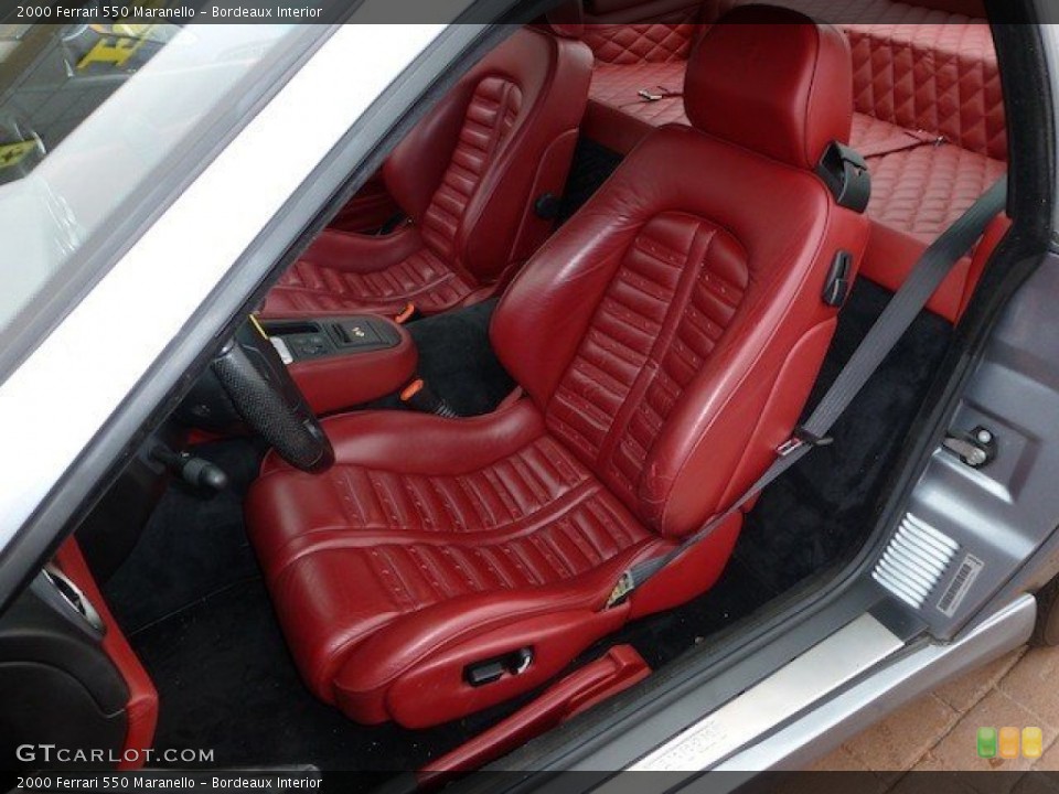 Bordeaux Interior Front Seat for the 2000 Ferrari 550 Maranello #70815164