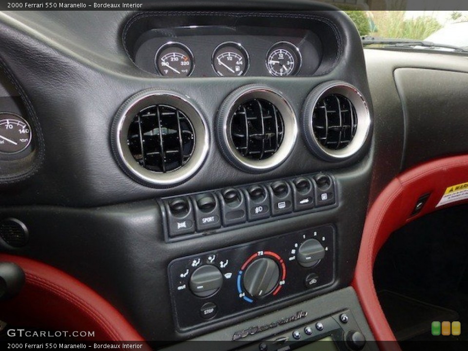 Bordeaux Interior Controls for the 2000 Ferrari 550 Maranello #70815201