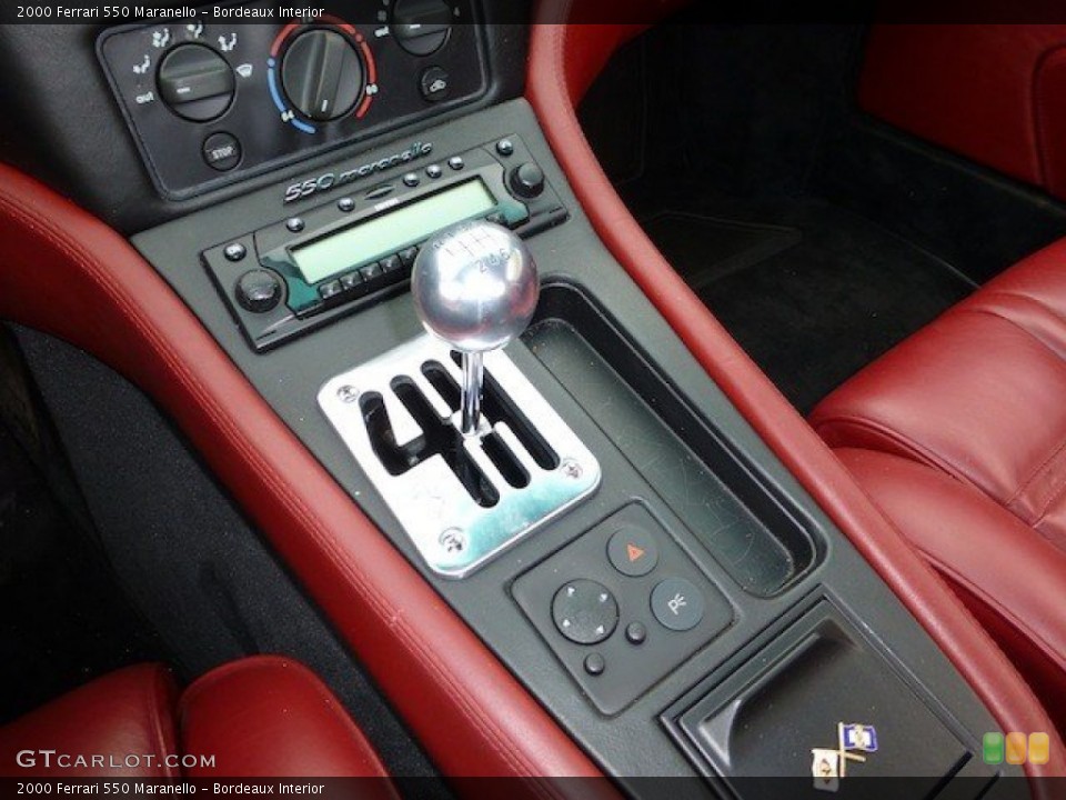 Bordeaux Interior Transmission for the 2000 Ferrari 550 Maranello #70815212