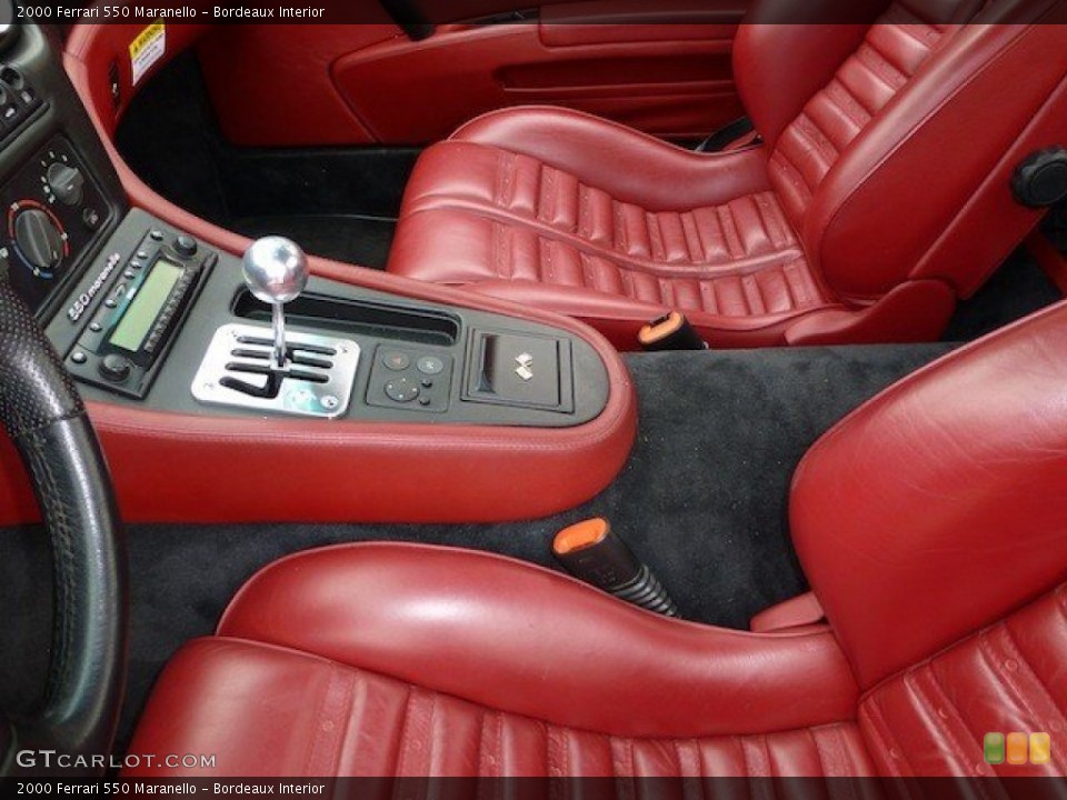Bordeaux Interior Transmission for the 2000 Ferrari 550 Maranello #70815215