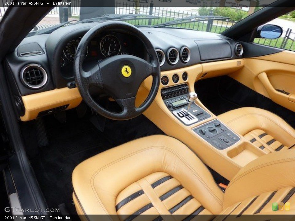 Tan 2001 Ferrari 456M Interiors