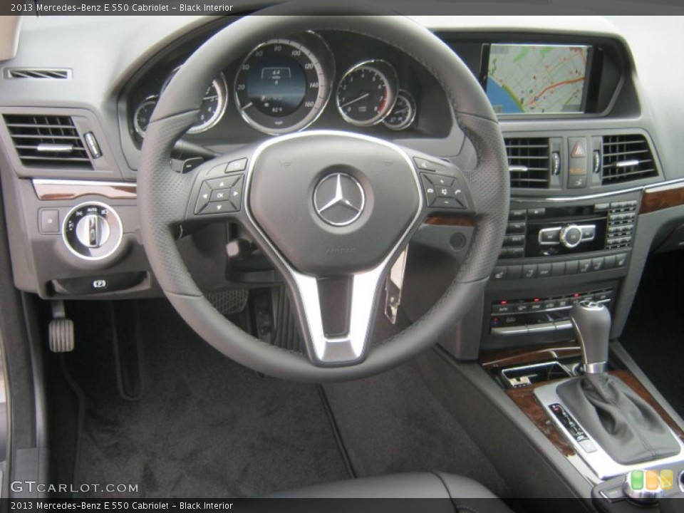 Black Interior Steering Wheel for the 2013 Mercedes-Benz E 550 Cabriolet #70820115