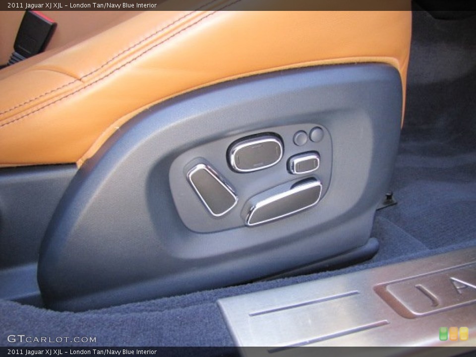 London Tan/Navy Blue Interior Controls for the 2011 Jaguar XJ XJL #70820469