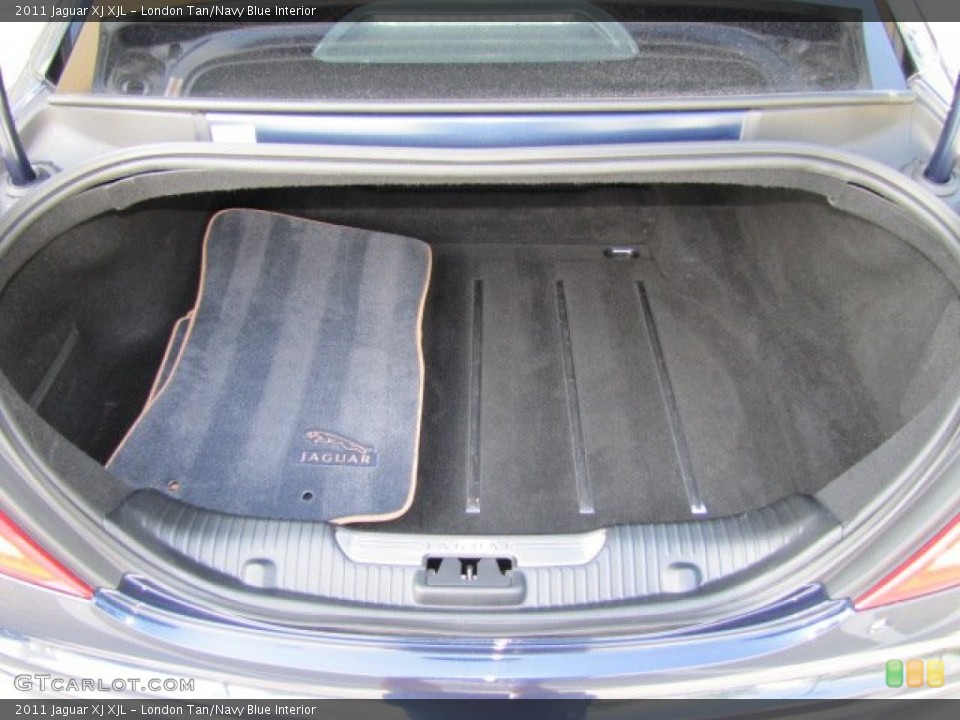 London Tan/Navy Blue Interior Trunk for the 2011 Jaguar XJ XJL #70820502