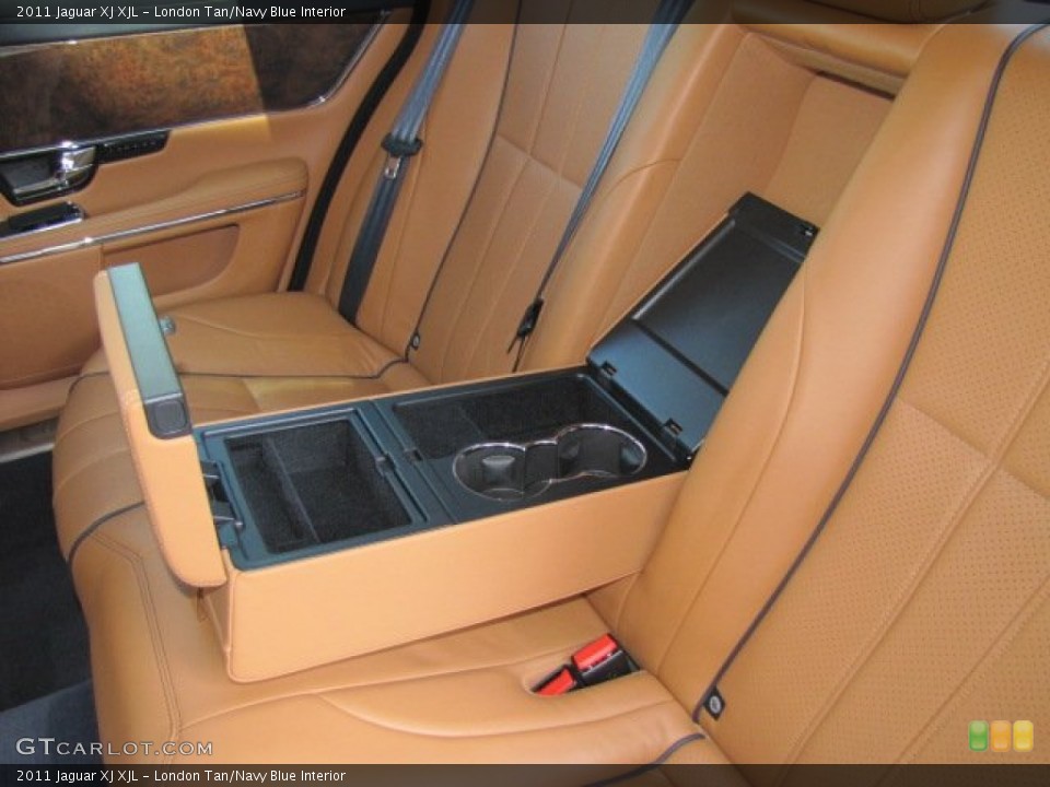 London Tan/Navy Blue Interior Photo for the 2011 Jaguar XJ XJL #70820529