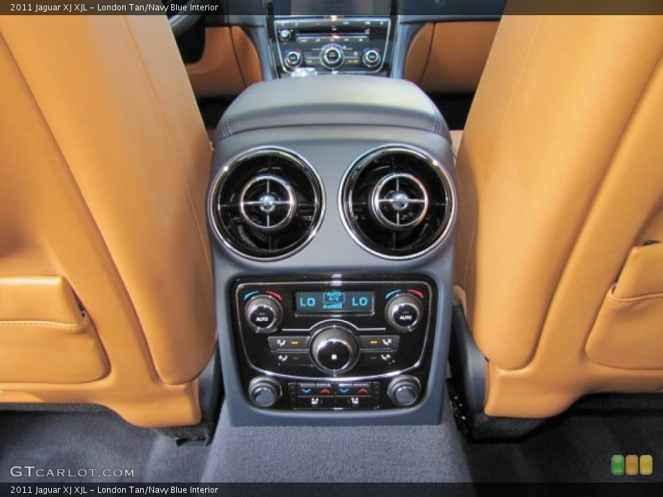 London Tan/Navy Blue Interior Controls for the 2011 Jaguar XJ XJL #70820547