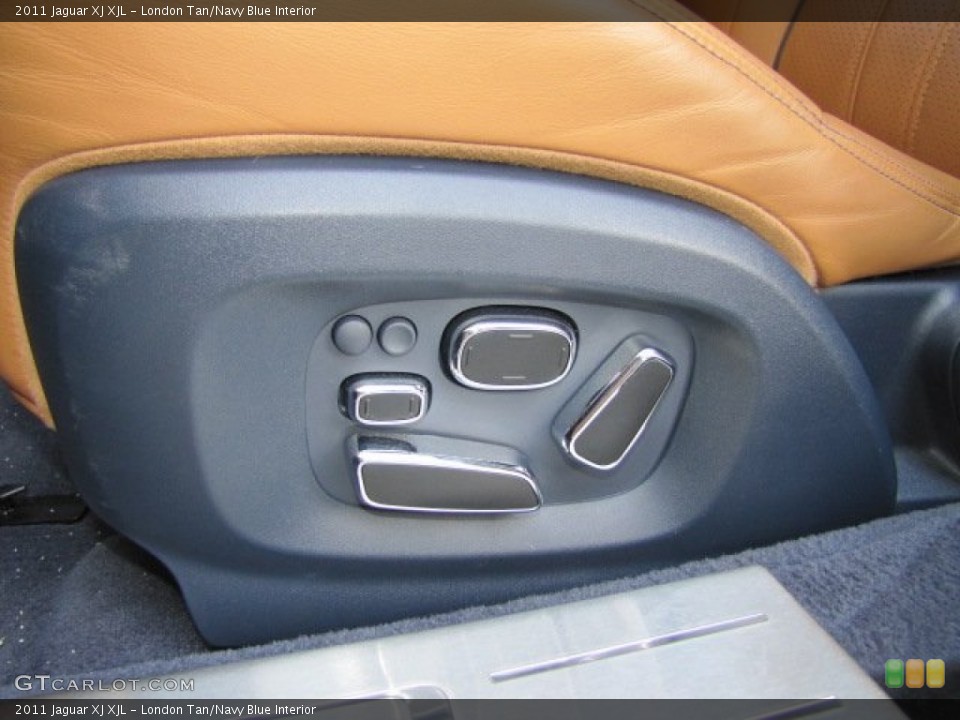 London Tan/Navy Blue Interior Controls for the 2011 Jaguar XJ XJL #70820577