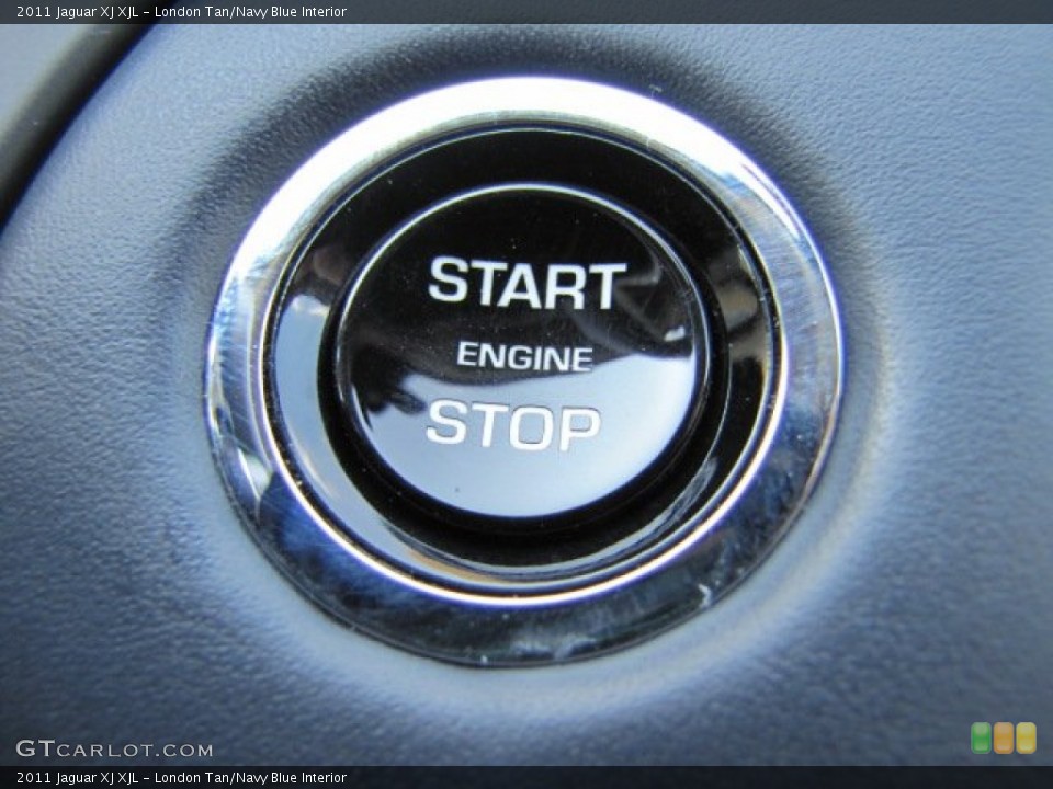 London Tan/Navy Blue Interior Controls for the 2011 Jaguar XJ XJL #70820586