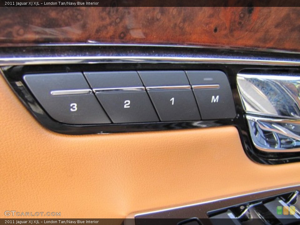London Tan/Navy Blue Interior Controls for the 2011 Jaguar XJ XJL #70820631