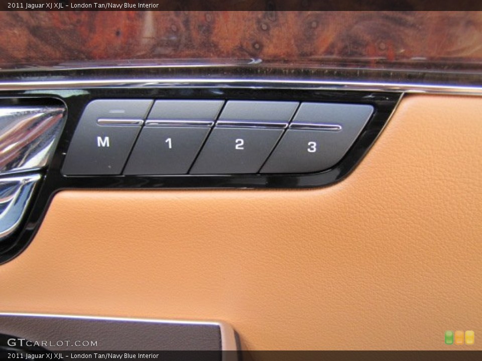 London Tan/Navy Blue Interior Controls for the 2011 Jaguar XJ XJL #70820673