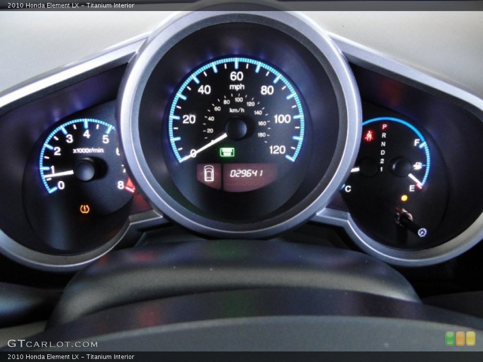 Titanium Interior Gauges for the 2010 Honda Element LX #70823184