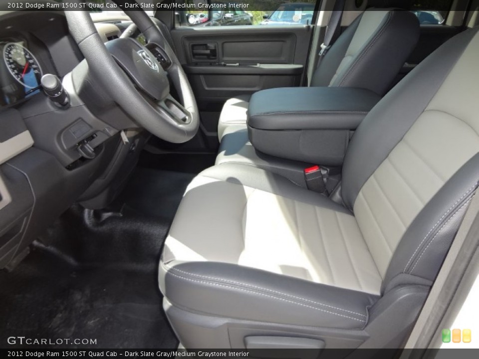 Dark Slate Gray/Medium Graystone Interior Photo for the 2012 Dodge Ram 1500 ST Quad Cab #70825656