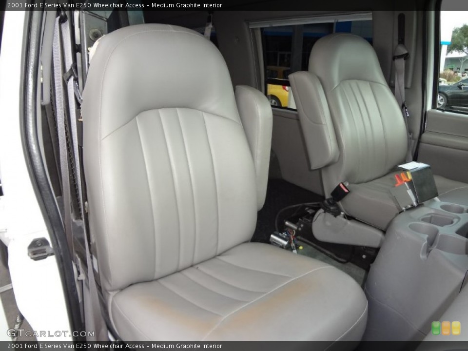Medium Graphite Interior Front Seat for the 2001 Ford E Series Van E250 Wheelchair Access #70826844
