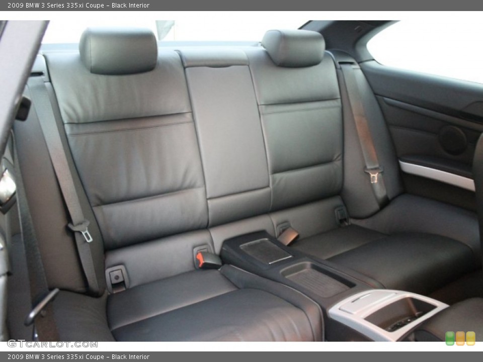 Black Interior Rear Seat for the 2009 BMW 3 Series 335xi Coupe #70827729