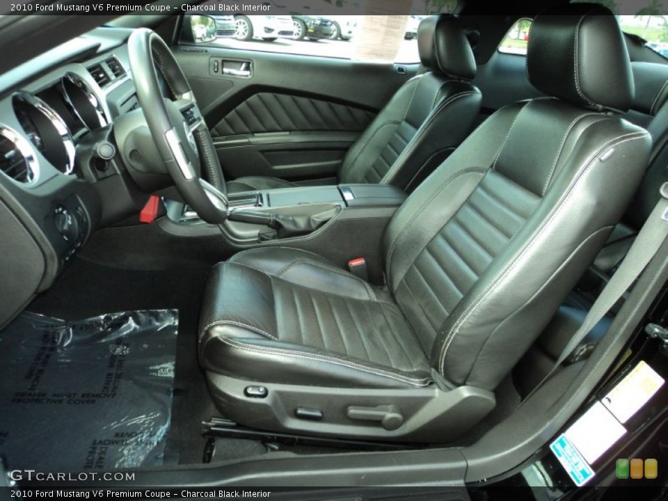 Charcoal Black Interior Front Seat for the 2010 Ford Mustang V6 Premium Coupe #70829396