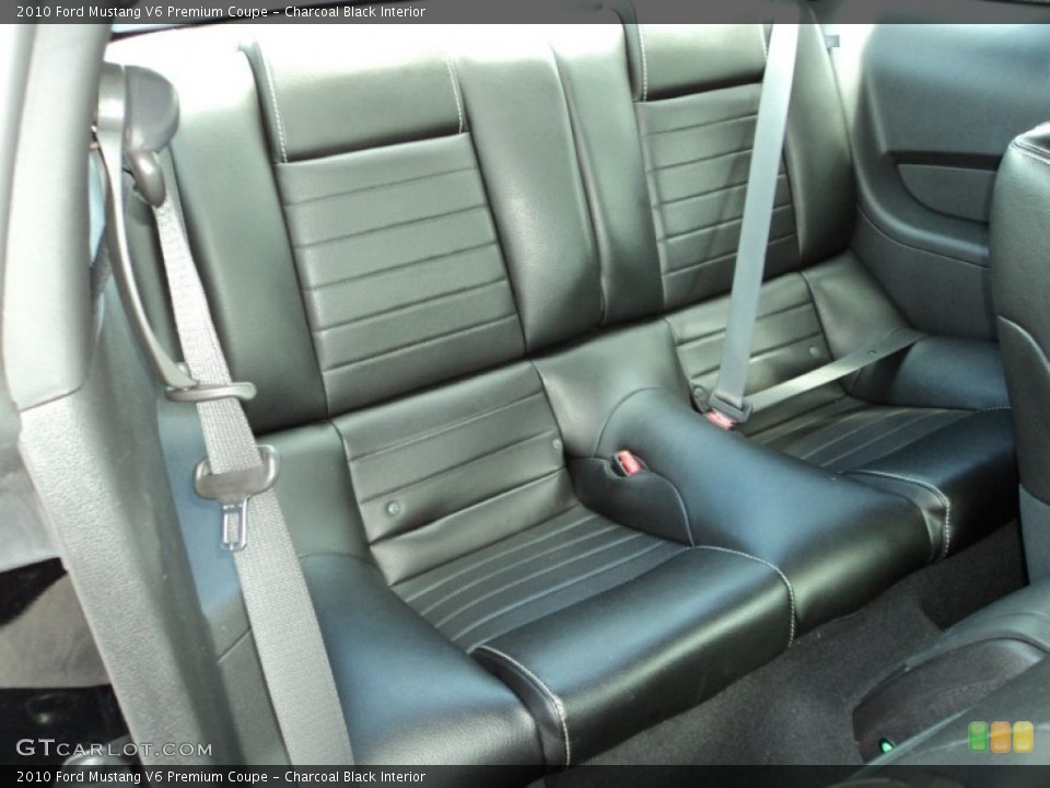 Charcoal Black Interior Rear Seat for the 2010 Ford Mustang V6 Premium Coupe #70829424