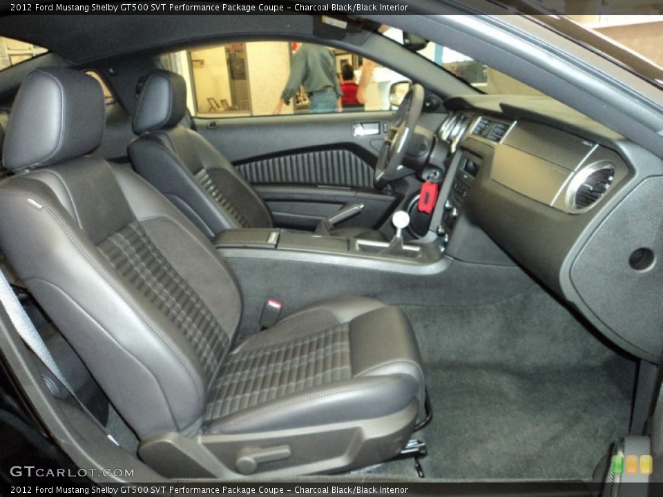 Charcoal Black/Black Interior Photo for the 2012 Ford Mustang Shelby GT500 SVT Performance Package Coupe #70829733
