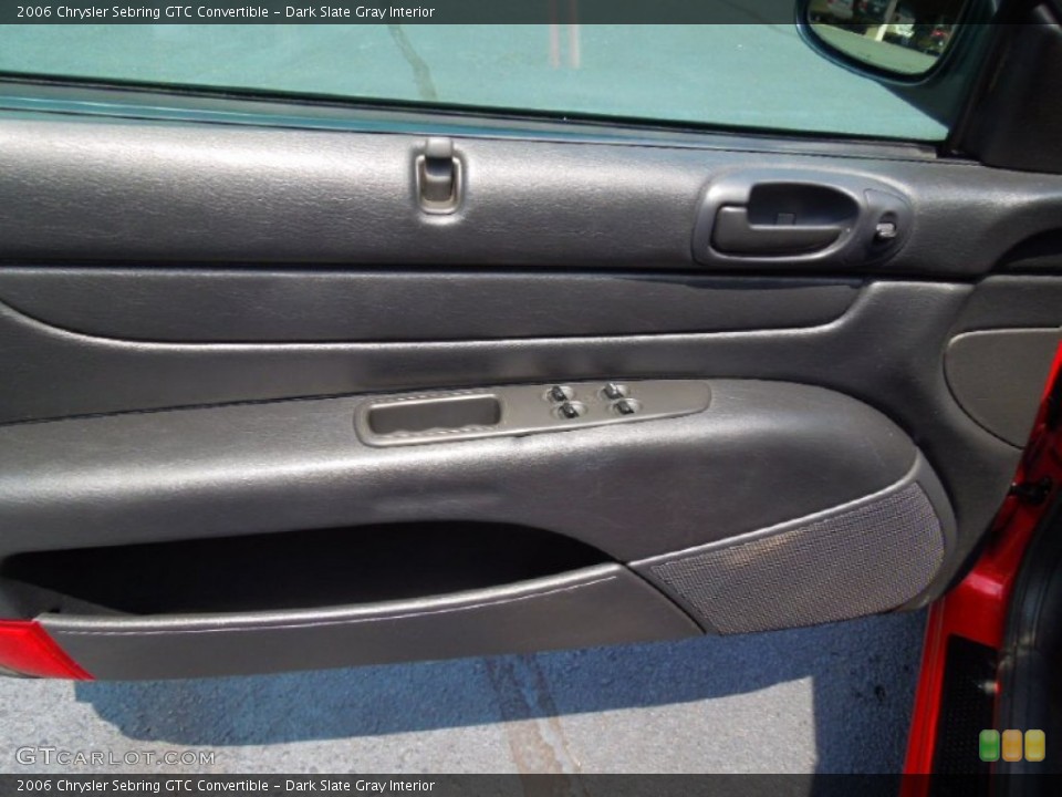 Dark Slate Gray Interior Door Panel for the 2006 Chrysler Sebring GTC Convertible #70832703