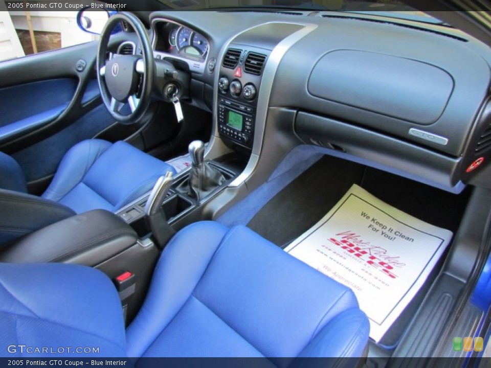 Blue Interior Prime Interior for the 2005 Pontiac GTO Coupe #70833141