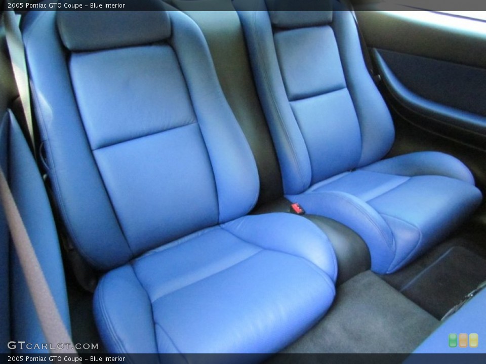 Blue Interior Rear Seat for the 2005 Pontiac GTO Coupe #70833168