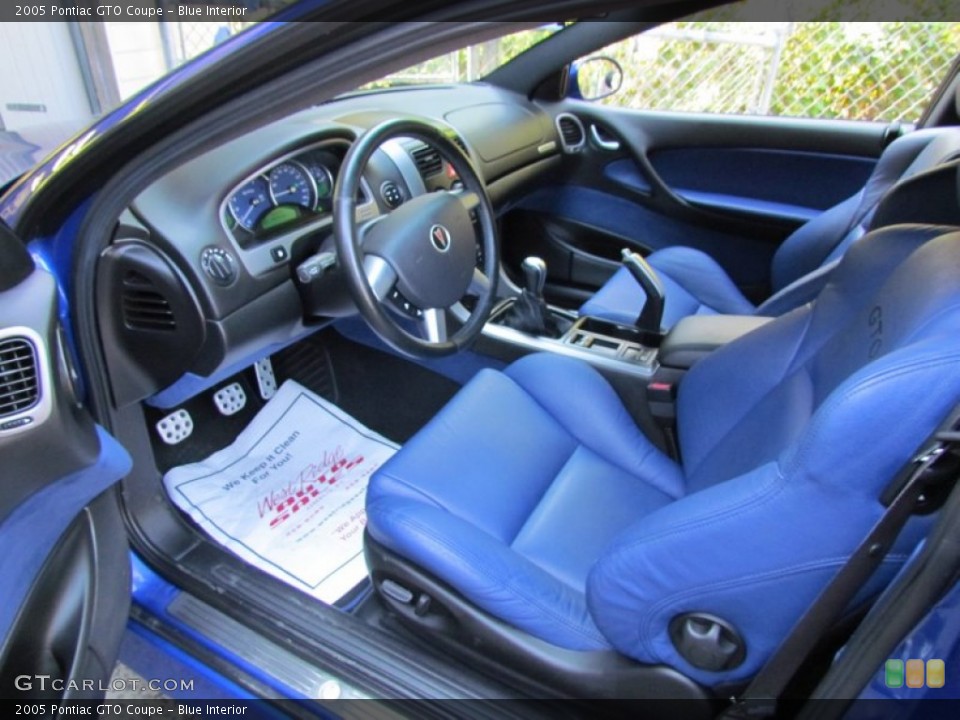 Blue Interior Photo for the 2005 Pontiac GTO Coupe #70833195