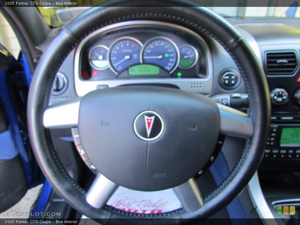 Blue Interior Steering Wheel for the 2005 Pontiac GTO Coupe #70833222