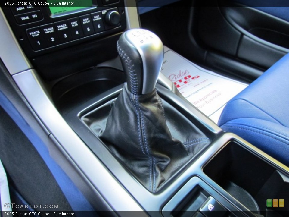 Blue Interior Transmission for the 2005 Pontiac GTO Coupe #70833261