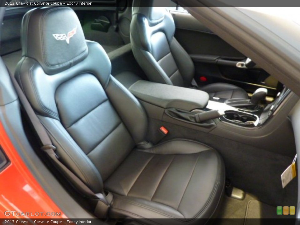 Ebony Interior Front Seat for the 2013 Chevrolet Corvette Coupe #70837896