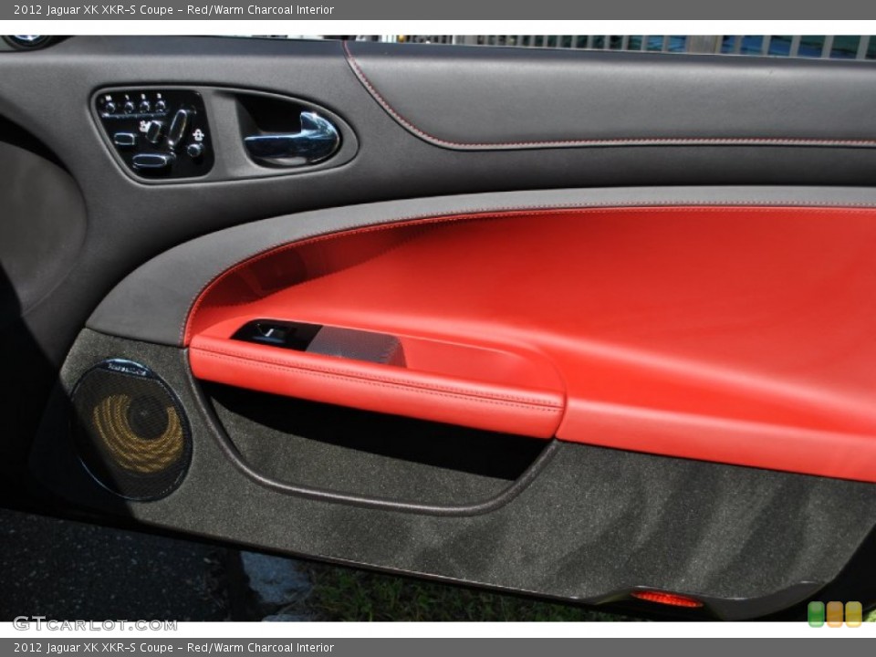 Red/Warm Charcoal Interior Door Panel for the 2012 Jaguar XK XKR-S Coupe #70840563