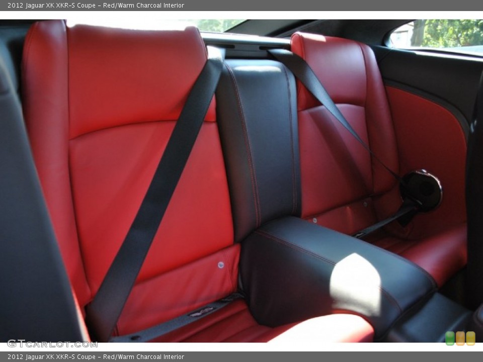 Red/Warm Charcoal Interior Rear Seat for the 2012 Jaguar XK XKR-S Coupe #70840587