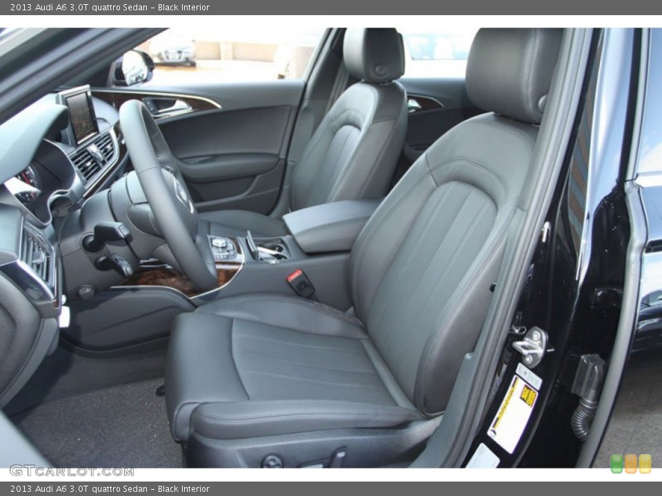 Black Interior Front Seat for the 2013 Audi A6 3.0T quattro Sedan #70840947