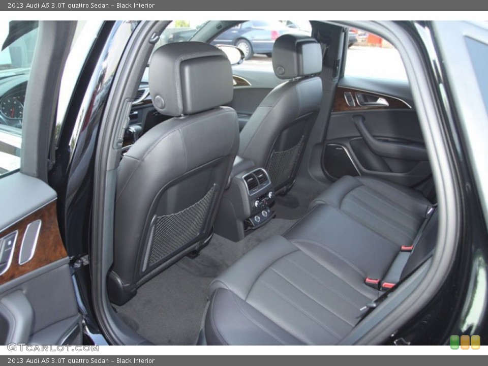 Black Interior Rear Seat for the 2013 Audi A6 3.0T quattro Sedan #70840968