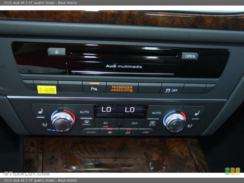 Black Interior Controls for the 2013 Audi A6 3.0T quattro Sedan #70841037