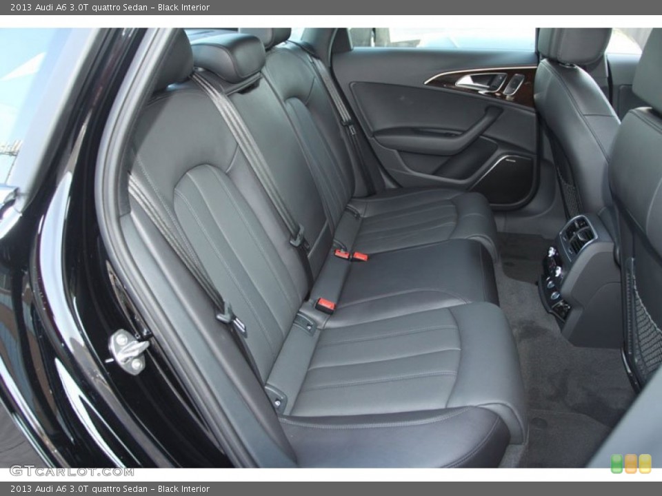 Black Interior Rear Seat for the 2013 Audi A6 3.0T quattro Sedan #70841062
