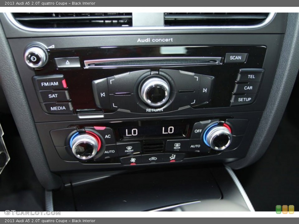 Black Interior Controls for the 2013 Audi A5 2.0T quattro Coupe #70841778