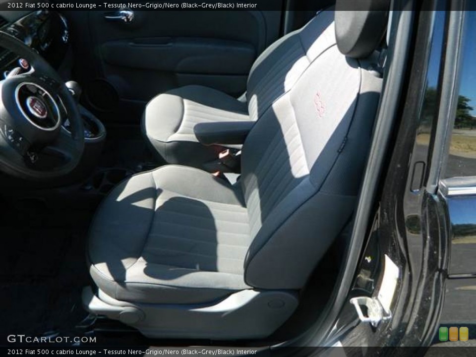 Tessuto Nero-Grigio/Nero (Black-Grey/Black) Interior Front Seat for the 2012 Fiat 500 c cabrio Lounge #70842444