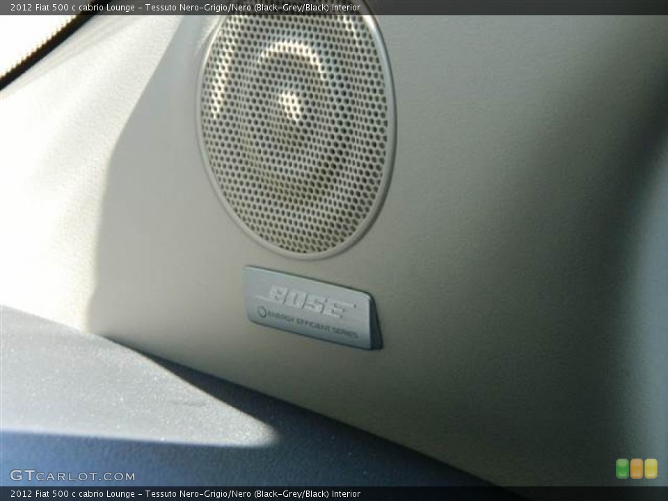 Tessuto Nero-Grigio/Nero (Black-Grey/Black) Interior Audio System for the 2012 Fiat 500 c cabrio Lounge #70842537