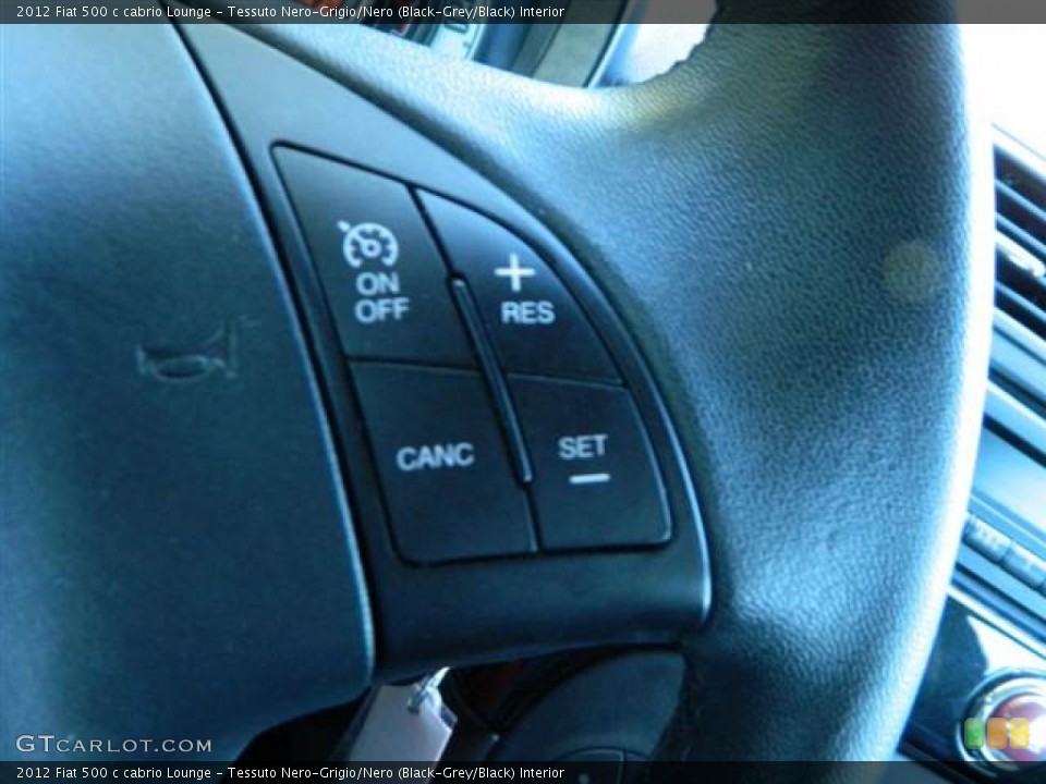 Tessuto Nero-Grigio/Nero (Black-Grey/Black) Interior Controls for the 2012 Fiat 500 c cabrio Lounge #70842552