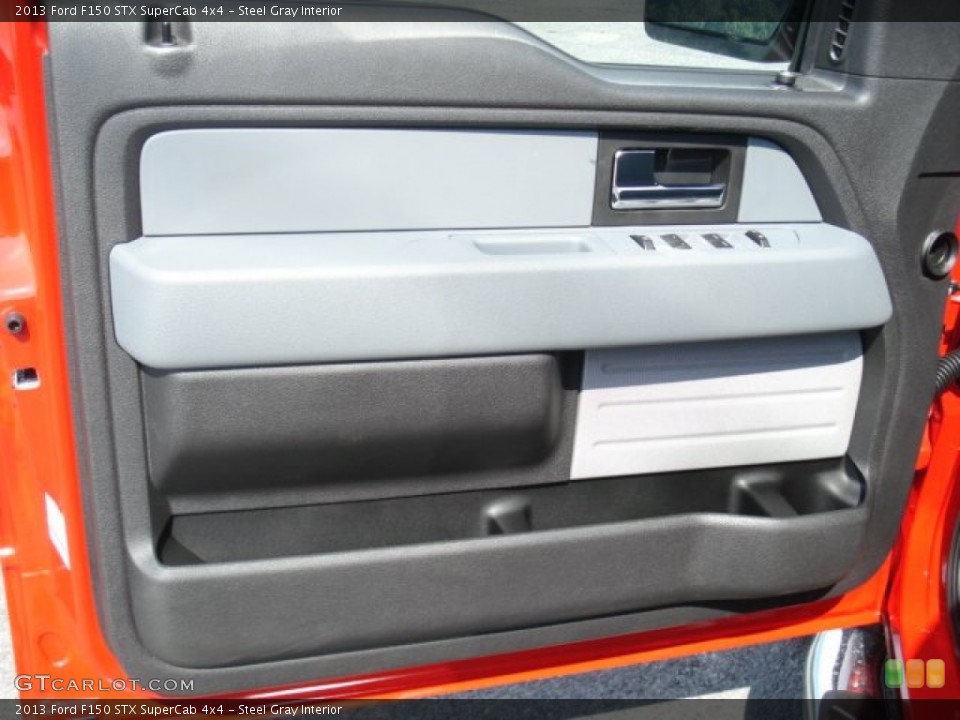Steel Gray Interior Door Panel for the 2013 Ford F150 STX SuperCab 4x4 #70843656