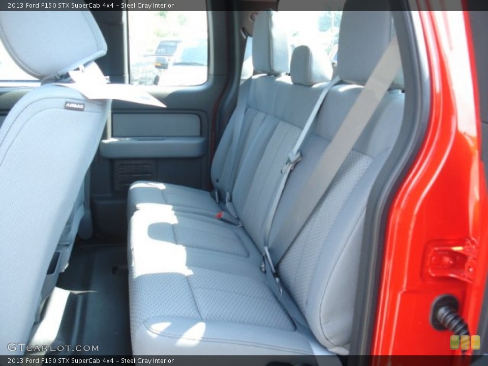 Steel Gray Interior Photo for the 2013 Ford F150 STX SuperCab 4x4 #70843666