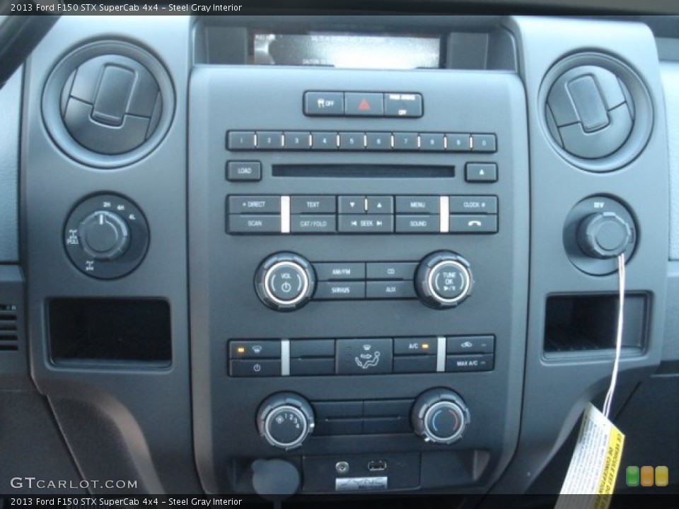 Steel Gray Interior Controls for the 2013 Ford F150 STX SuperCab 4x4 #70843689