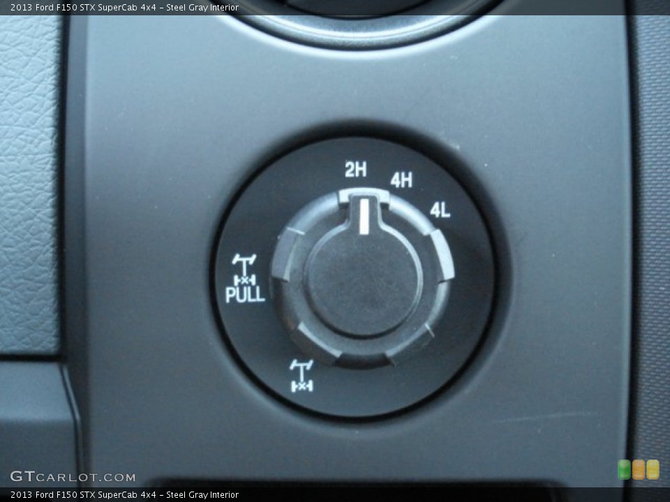 Steel Gray Interior Controls for the 2013 Ford F150 STX SuperCab 4x4 #70843872