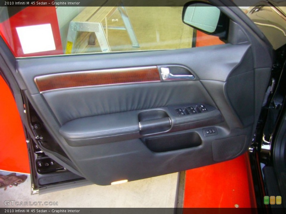 Graphite Interior Door Panel for the 2010 Infiniti M 45 Sedan #70844556