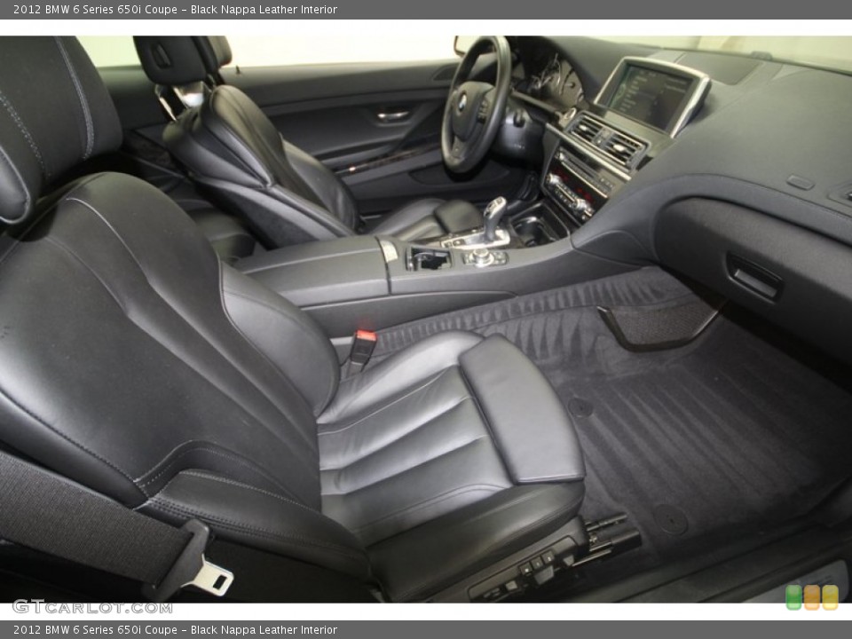 Black Nappa Leather Interior Photo for the 2012 BMW 6 Series 650i Coupe #70847808