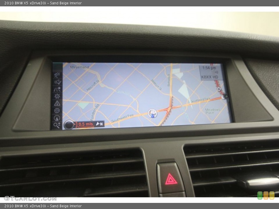 Sand Beige Interior Navigation for the 2010 BMW X5 xDrive30i #70848474