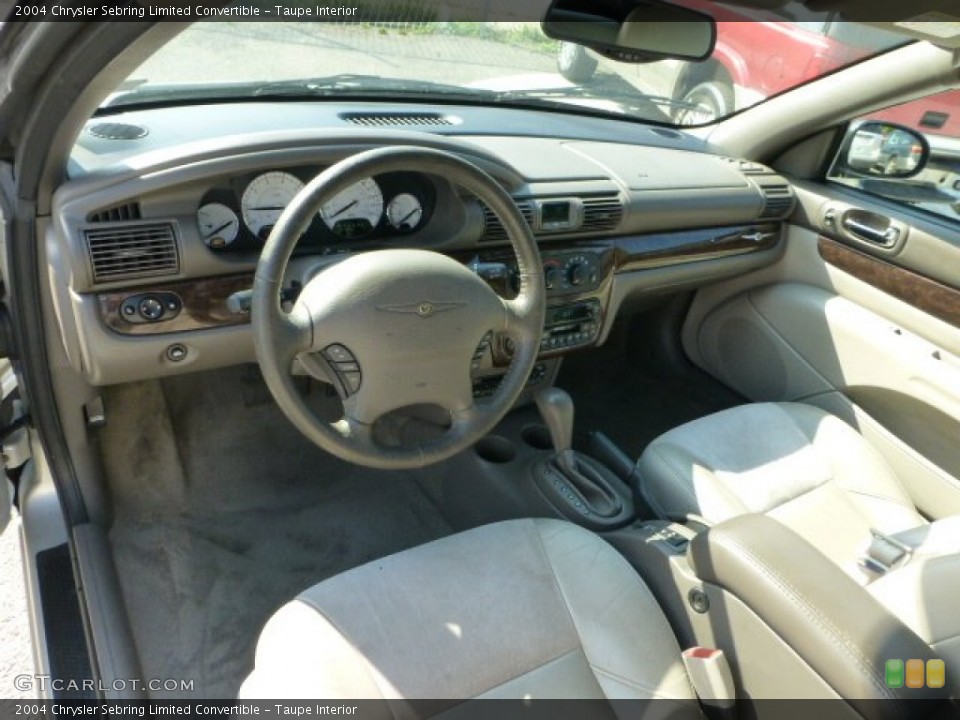 Taupe Interior Prime Interior for the 2004 Chrysler Sebring Limited Convertible #70853547