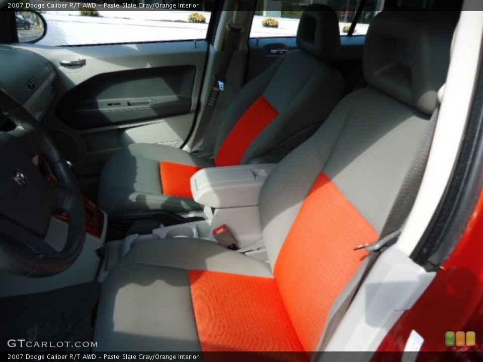 Pastel Slate Gray Orange Interior Front Seat For The 2007