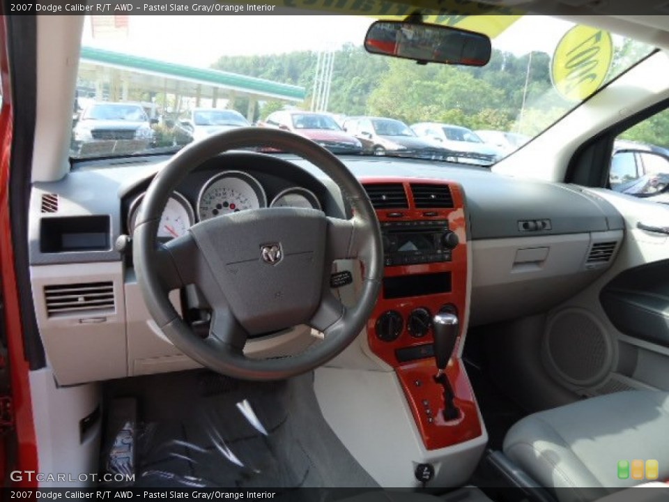 Pastel Slate Gray/Orange Interior Dashboard for the 2007 Dodge Caliber R/T AWD #70853740