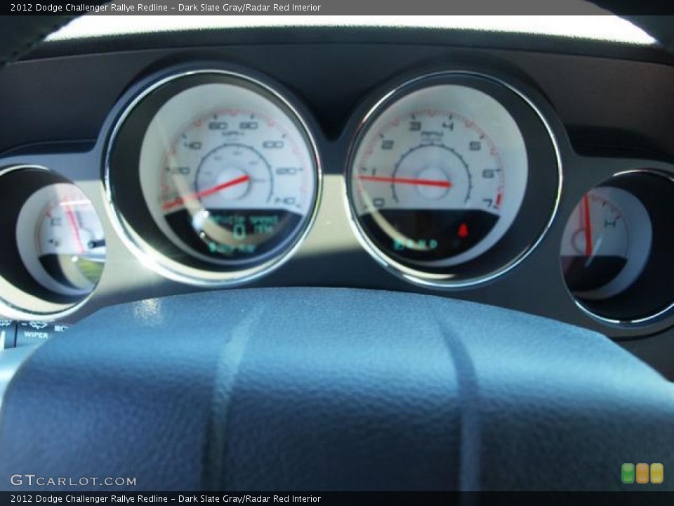Dark Slate Gray/Radar Red Interior Gauges for the 2012 Dodge Challenger Rallye Redline #70855776