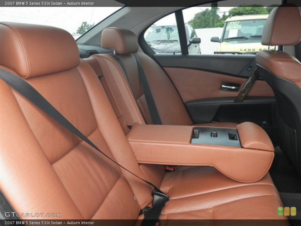 Auburn Interior Rear Seat for the 2007 BMW 5 Series 530i Sedan #70860345